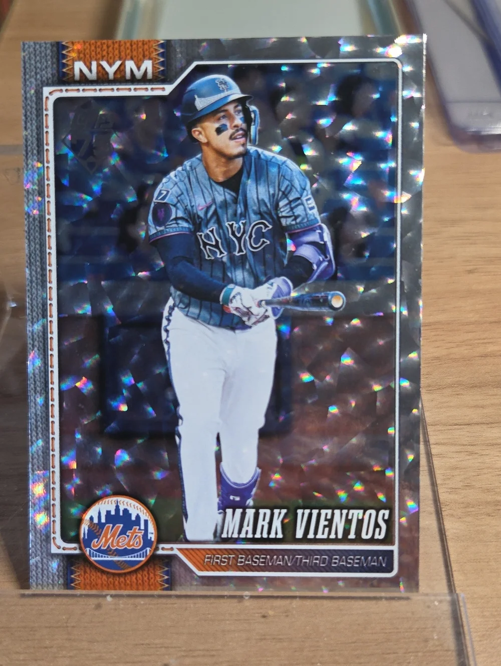 2026 Topps Mark Vientos Holographic Crackle Foil